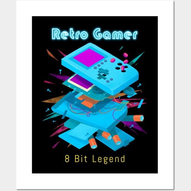 Retro Gamer Logo 11 Wall Art by Batocera Nation